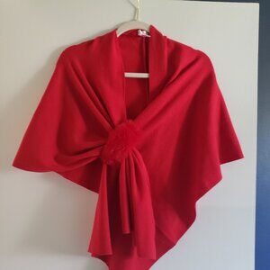 NWOT Red winter wrap